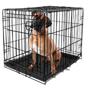 lot 21520 image: Vibrant Life Single-Door Folding Dog Crate with Divider XX-Large 48in - Retail $80