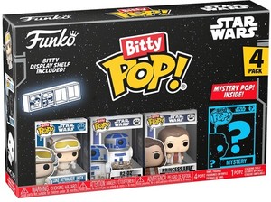 lot 21530 image: Funko Bitty POP Star Wars Luke Figures - 4pk