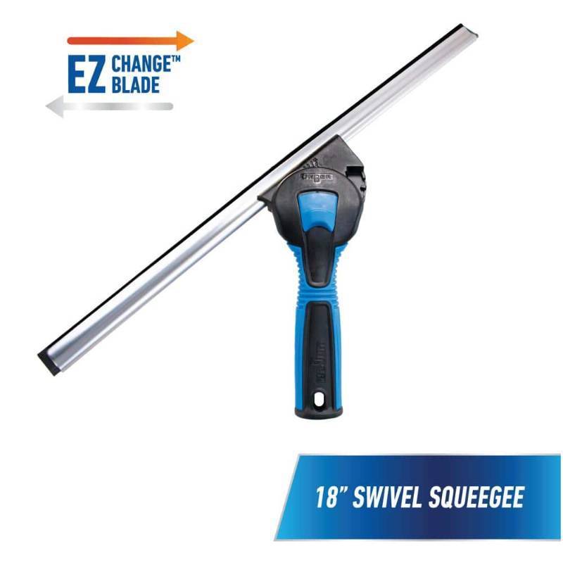 lot 11928 image: Unger Professional 985510 Swivel Squeegee  18 in Blade  Poly Blade