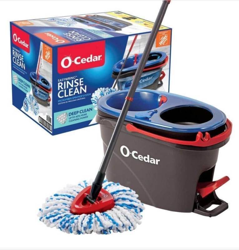 lot 16070 image: O-Cedar RinseClean Deep Clean Spin &amp Bucket System Multi-Colored