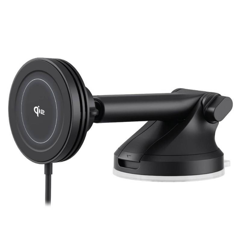 lot 13852 image: iOttie Velox Mini Qi2 Wireless Dash & Windshield Car Phone Mount - Black USB-C Car Accessories