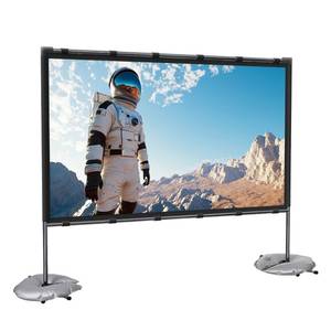 lot 1345 image: Vankyo 100 Projector Screen with Stand - Retail $110