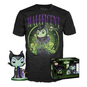 lot 14669 image: Funko Pop Vinyl Tees - Disney Villains - Maleficent Diamond Collection Medium