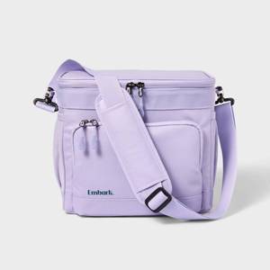 lot 14679 image: Embark 11qt Soft Sided Cooler Lilac Purple- Embark Small Cooler, Dry Storage, Adjustable Straps