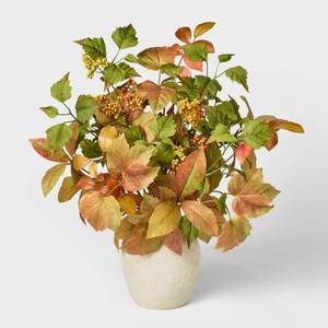 lot 14687 image: 18 Fall Artificial Leaf Arrangement - Threshold designed with Studio McGee
