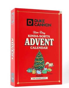 lot 16206 image: Duke Cannon Supply Co. Mens Advent Calendar Holiday Soap and Cologne Gift Set - 5ct