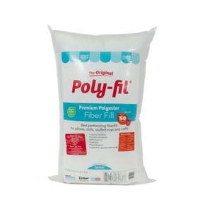 lot 21665 image: Poly-Fil Premium Polyester Fiber Fill by Fairfield 50 oz bag