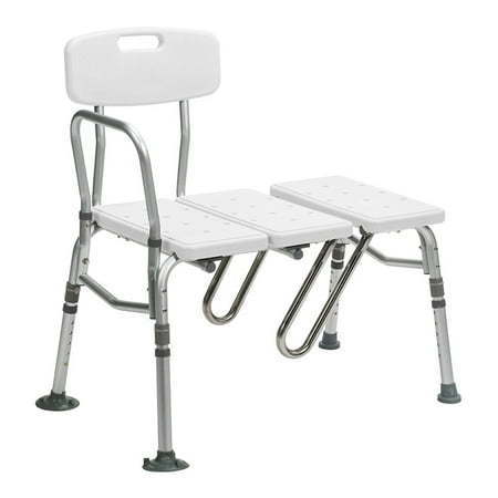 lot 13878 image: Drive Medical Splash Defense Senior Shower Transfer Bench with Curtain Guard - Retail $149