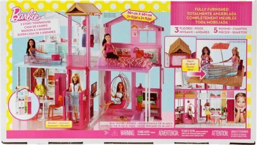 lot 13891 image: Barbie 3 Story Dream house Playset - Retail $200