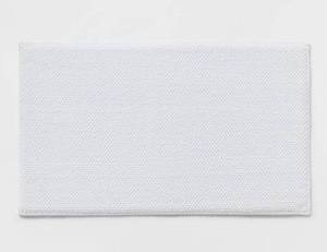 lot 16222 image: PACK OF 2-20x34 Performance Plus Cotton Memory Foam Bath Rug White - Threshold OEKO-TEX Certified, Machine Washable