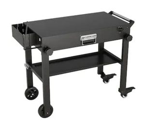 lot 21777 image: Qeetex Foldable Grill Table for Blackstone Griddle Heavy Duty with Wheels for Camping