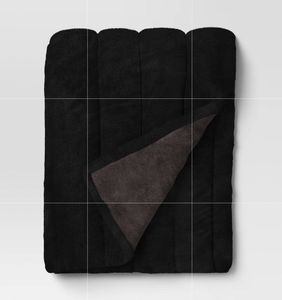 lot 21788 image: Channel Faux Fur Throw Black - Threshold