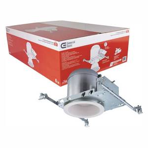 lot 14830 image: Commercial Electric 6 in Recessed Lighting Housings and Trims (5-Pack) - Retail $90
