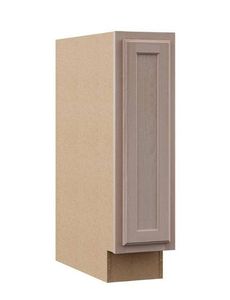lot 14831 image: Hampton BayRecessed Panel 9 in. W x 24 in. D x 34.5 in. H AssembledBase Cabinet in Unfinished