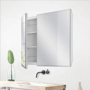 lot 14833 image: Glacier Bay 83010 30 in. W x 26 in. H Wood Composite Medicine Cabinet w Mirror