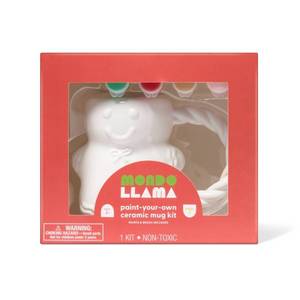 lot 14847 image: Christmas Craft Ceramic Gingerbread Mug Painting Activity Kit - Mondo Llama 2 Pack