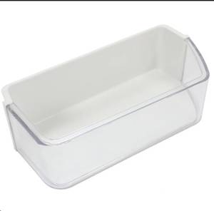 lot 14853 image: 2 Pack of Refrigerator Dhelf Bin (Left) Replacement 13.5in x 8in x 4in