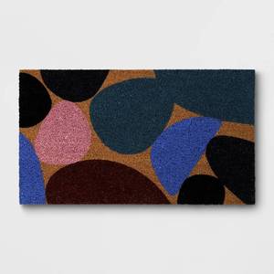 lot 23289 image: 14x24 Geometric Blob Rectangular Outdoor Doormat - Room Essentials 3 COUNT