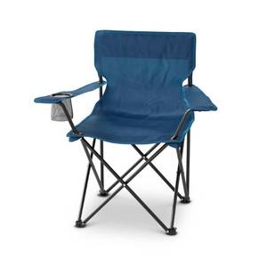 lot 23296 image: Adult Outdoor Portable Camp Chair - Dealworthy Mineral Blue Steel Frame, 225 lbs Capacity, 2 Pack