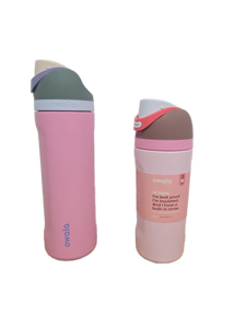 lot 23316 image: Owala Pink Insulated Water Bottles Set of 2