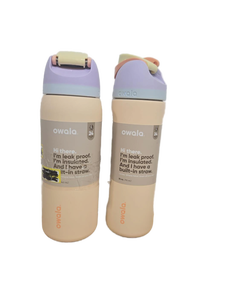 lot 23317 image: Owala FreeSip Peach Water Bottles Set of 2