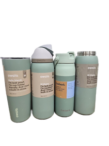 lot 23318 image: Owala and Embark Insulated Water Bottles Set - Sage Green