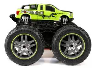 lot 23351 image: New Bright RC Ford Raptor SVT Try-Me Pivot Steering Vapor - 110 Scale Rechargeable Remote Control Truck (No Remote) - Retail $60