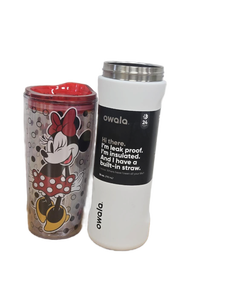 lot 23365 image: Disney Minnie Mouse Owala FreeSip Water Bottle Set (See Details)