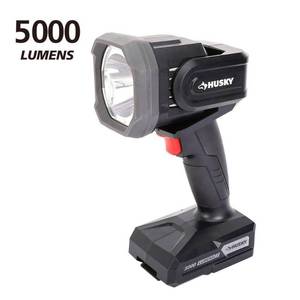 lot 30060 image: 5000 Lumen Hybrid Power Swivel Rechargeable Spotlight