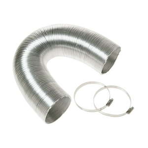 lot 30065 image: GE Appliances 4  x 8  Flexible Metal Dryer Duct  WX08X10086  UL Listed