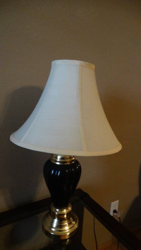 lot 1732 image: Nice pair of lamps, contents not included.