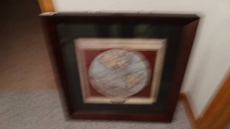 lot 1771 image: Nova totius terrarum orbis geographica ac hydrografica tabula wall picture.