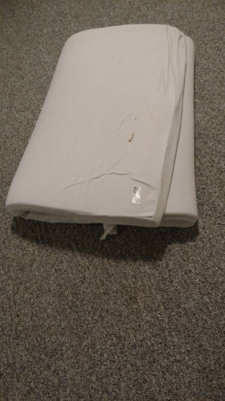 lot 1779 image: Twin size foam pad and small dry erase board.