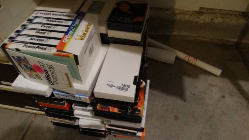 lot 1808 image: Assorted vhs, office training movies, etc.