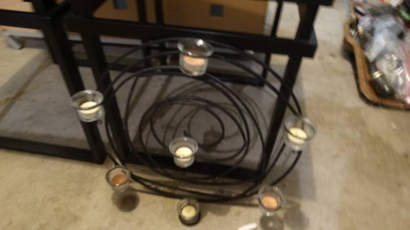 lot 1835 image: Candle holder wall decor.
