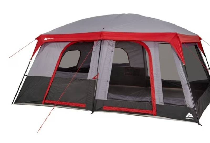 lot 16118 image: Ozark Trail 12-Person Family Camping Tent (May having missing parts) - Retail $149