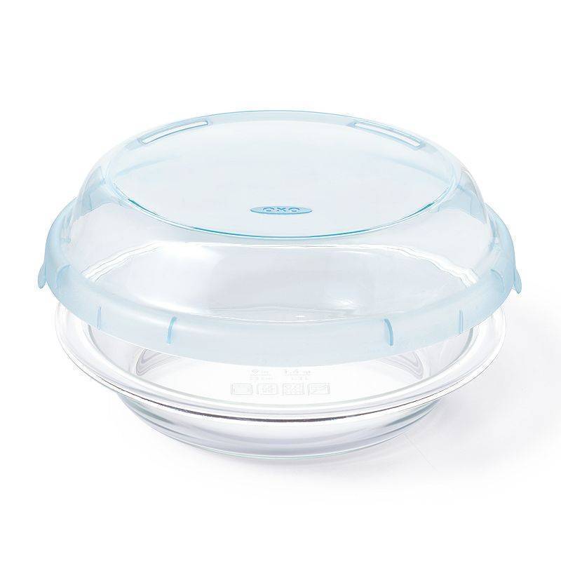 lot 11738 image: Oxo Good Grips 9 Glass Pie Plate with Lid (Damaged Lid)