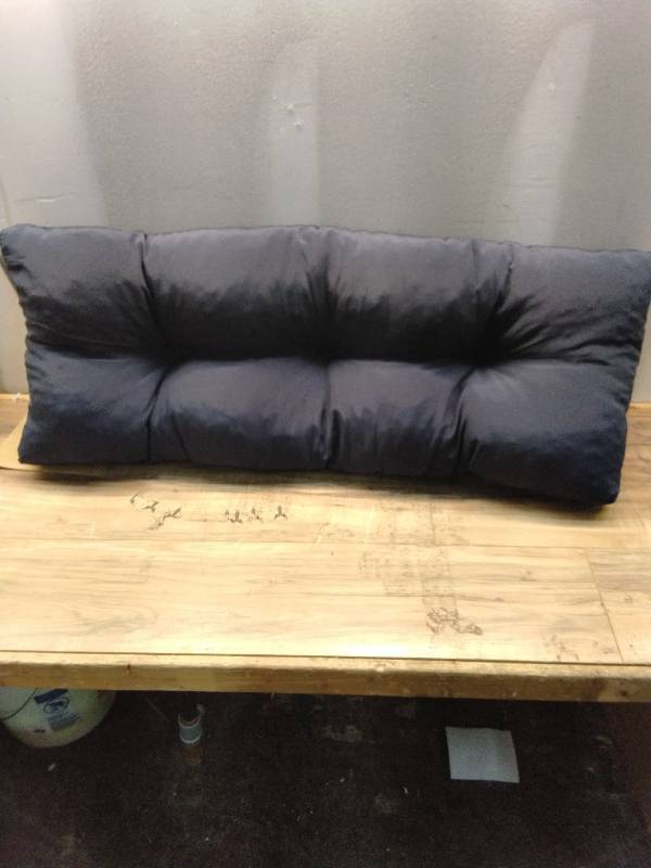 lot 1324 image: Navy Blue Futon Cushion size 42 x16