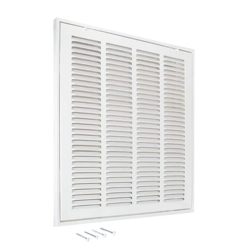 lot 8766 image: EZ-FLO 61654 Return Filter Grille 16 X 16 - White