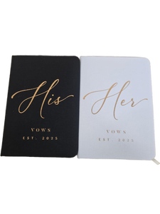 lot 23479 image: His & Her Wedding Vow Books Set 2025