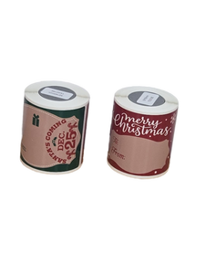 lot 23484 image: Holiday Gift Tag Labels Roll Set