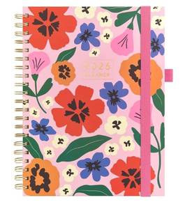 lot 23508 image: 2 Count of And Per Se 2026 Planner with Pattern, A4 Size-Daily, Weekly & 18-Monthly Planner, Daily Schedule, Monthly Tabs, 100 GSM Thick Paper(Elegant Florals)