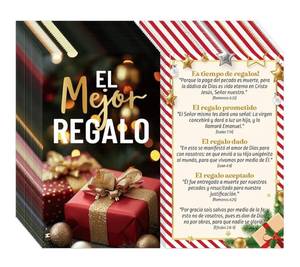 lot 23530 image: Marspark 400 Pcs Christmas Spanish Gospel Tract Card Bulk Salvation Card Pocket Holy Prayer Postcard Inspirational Bible Verses Bookmark for Christian Gift(the Best Gift)