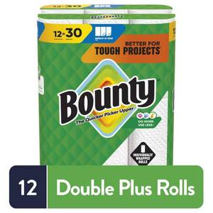 lot 30161 image: White, Select-A-Size Paper Towel Roll (ONLY 11 Double Plus Rolls ) - Retail $33