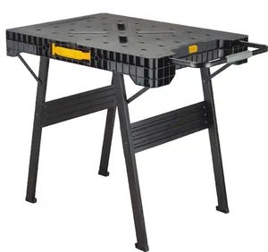 lot 30164 image: 33 in. H Plastic Folding Portable Sawhorse Workbench (Damaged)