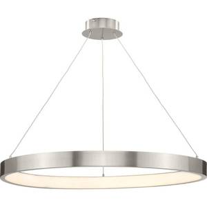 lot 30179 image: Progress Lighting Inverse LED Collection Modern Brushed Nickel Pendant - Retail $450