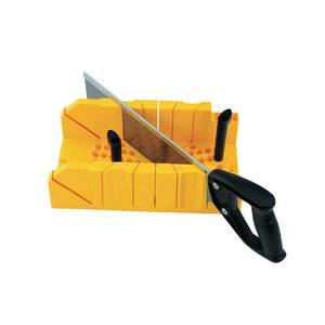 lot 30194 image: STANLEY 20-600 Deluxe Impact-Resistant Miter Box with Saw  Assembled Product Weight 2.42 lb