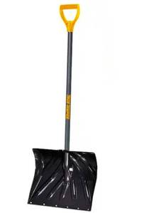 lot 30195 image: 34.5 in. Steel Handle Plastic Blade Mountain Mover Snow Shovel (Has Damage)