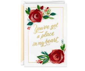 lot 31011 image: Hallmark Signature Mothers Day Card for Husband or Wife (Quilled Paper Roses) for Anniversary, Romantic Birthday, Wedding, Love 2 Pack