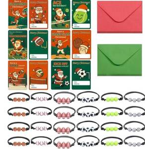 lot 31015 image: Classroom Christmas Gifts Christmas Cards with Envelopes 24 pcs Gift Cards